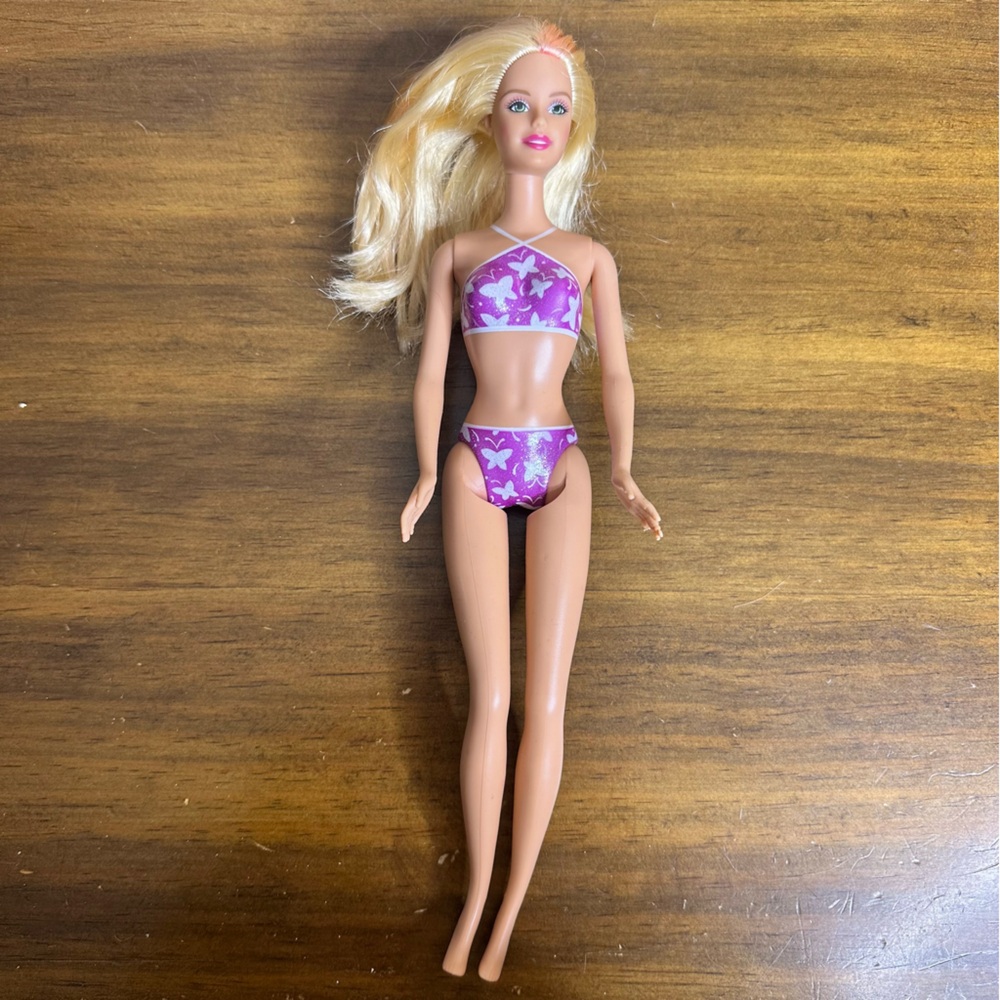 Barbie Purple Floral Bikini Doll
